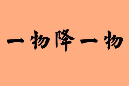 一物降一物是什么意思？一物降一物成语故事