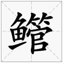 魚字旁加一個管念什麼字䲘怎麼讀